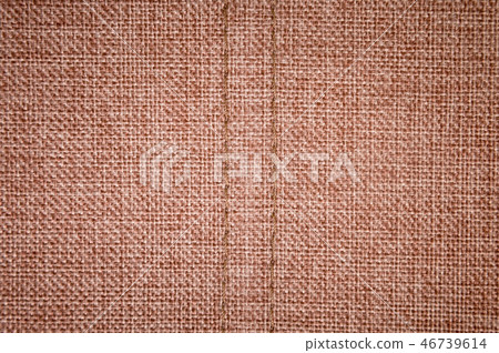 Textured background surface of textile upholstery furniture close-up. burlap brown Color fabric Textured background surface of textile upholstery furniture close-up. burlap brown Color fabric 46739614