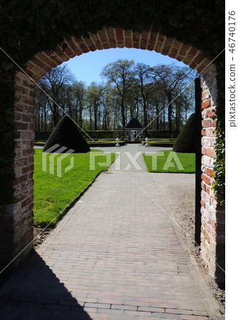 Regular park, castle of Menkemaborg, Netherlands Regular park, castle of Menkemaborg, Netherlands 46740176