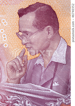 Bhumibol Adulyadej - Rama IX, a portrait from Thai Bhumibol Adulyadej - Rama IX, a portrait from Thai 46740352