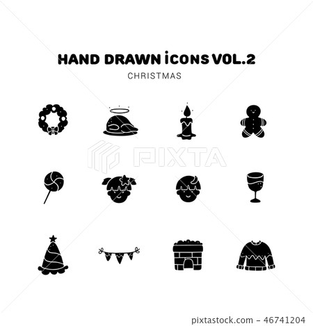 Christmas glyph icons Christmas glyph icons 46741204