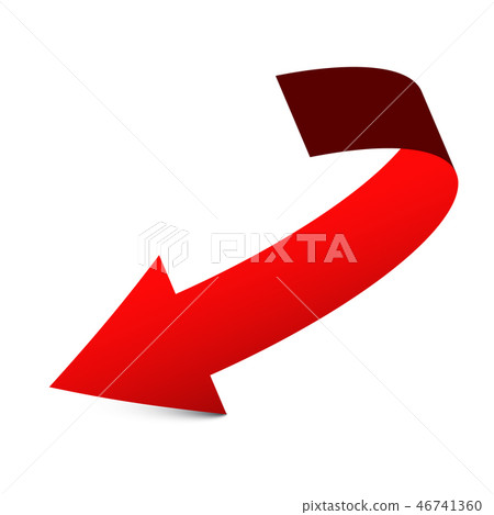 Red Arrow Vector Icon - Stock Illustration [46741360] - PIXTA
