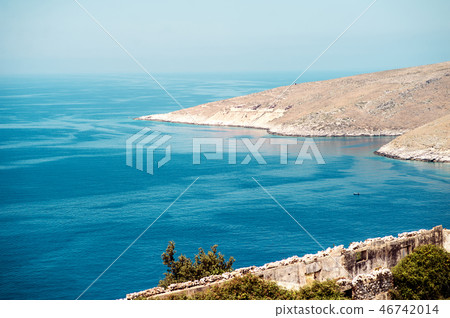 beach with beautiful landscape in Albania beach with beautiful landscape in Albania 46742014