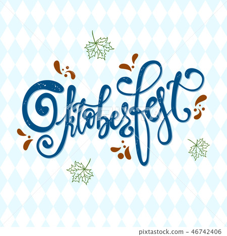 Oktoberfest handwritten lettering logotype. Oktoberfest handwritten lettering logotype. 46742406