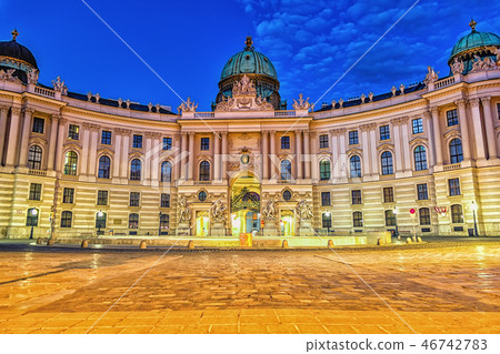Hofburg in Vienna, beautiful royal palace, view from the Michael 46742783