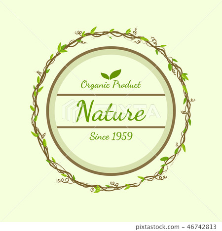 Classic Organic Nature Logo Monogram Frame Classic Organic Nature Logo Monogram Frame 46742813