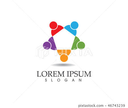 Group people logo vector Group people logo vector 46743239