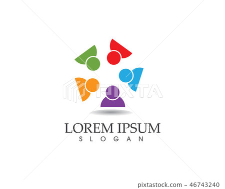 Group people logo vector 46743240