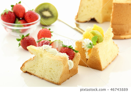 Chiffon cake sand 46743889