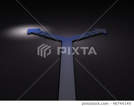 Abstract showing moving to the left 46744149