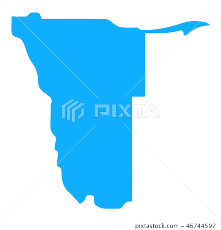 map of Namibia 46744597