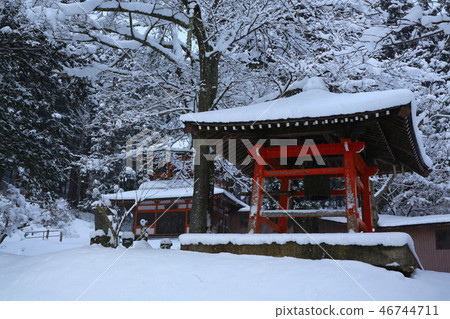 Gokurakuji Temple in winter 46744711