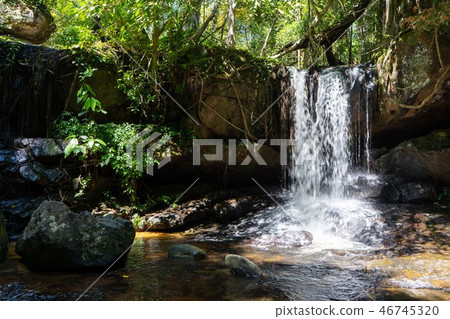 beautiful waterfall at Kbal Spean beautiful waterfall at Kbal Spean 46745320