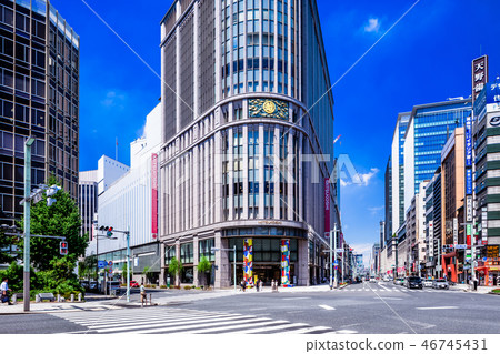 Scenery around Tokyo Nihonbashi (Nihonbashi Kitazume intersection) Scenery around Tokyo Nihonbashi (Nihonbashi Kitazume intersection) 46745431
