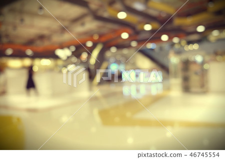 blurred image of shopping mall 46745554