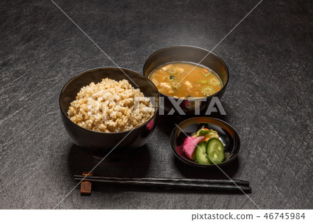 Brown rice Brown rice Japanese food Brown rice Brown rice Japanese food 46745984