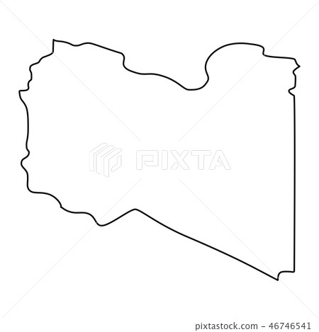 map of Libya - outline - Stock Illustration [46746541] - PIXTA