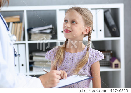 Little child at pediatrician reception 46746833