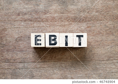 Letter block in word EBIT 46748904