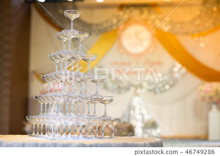 Wine glasses For drinking in night party Wine glasses For drinking in night party 46749286