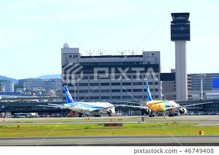 大阪國際機場飛機待命 大阪國際機場飛機待命 46749408