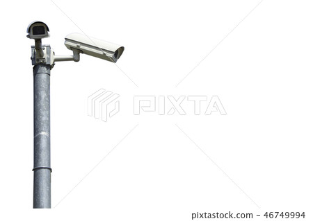 CCTV cameras installed at the corner. CCTV cameras installed at the corner. 46749994