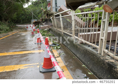 damages after super typhoon Mangkhut in China 46750201