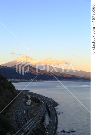 Sunset from the foot of Mt. Fuji 46750566
