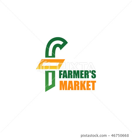 Farmers market vector icon - Stock Illustration [46750668] - PIXTA