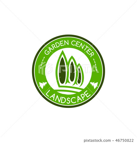 Vector icon for garden landscape center Vector icon for garden landscape center 46750822