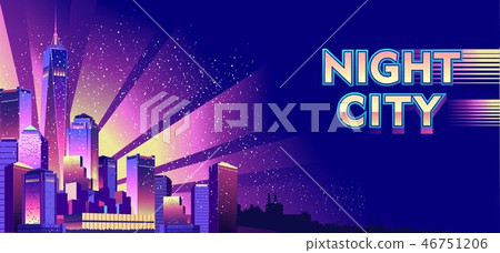 Night Neon City Night Neon City 46751206