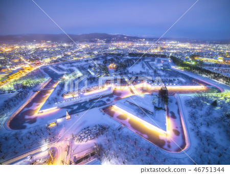 Goryokaku in winter Goryokaku in winter 46751344