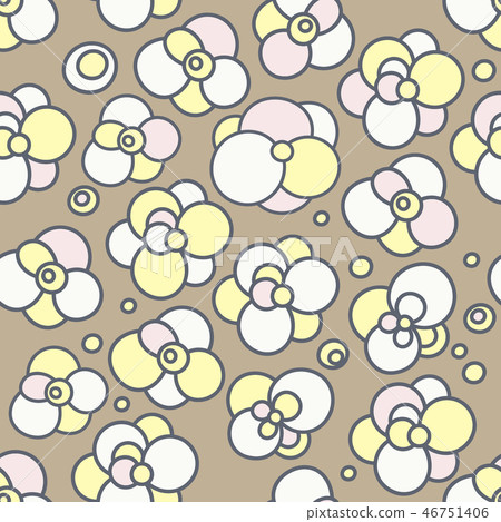 Seamless floral pattern with flowers Seamless floral pattern with flowers 46751406