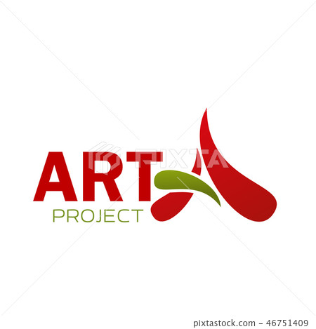 A letter vector icon for Art project A letter vector icon for Art project 46751409