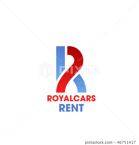 R letter vector icon for royal cars rent 46751417