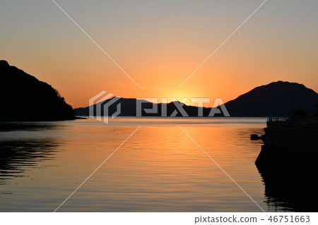 Shimanami Kaido, Omijima, Miyaura, Sunset, Sunset, December 46751663