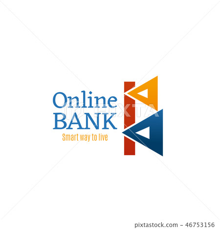 Online bank investment vector letter B icon 46753156