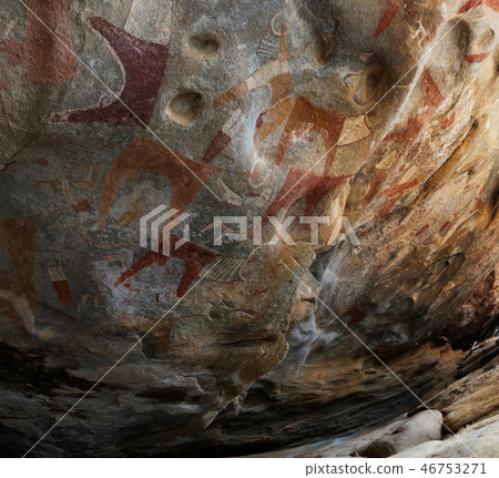 Cave paintings  Laas Geel, Hargeisa, Somalia 46753271