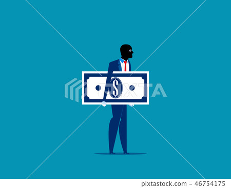 Thief in a black mask stole money.  46754175