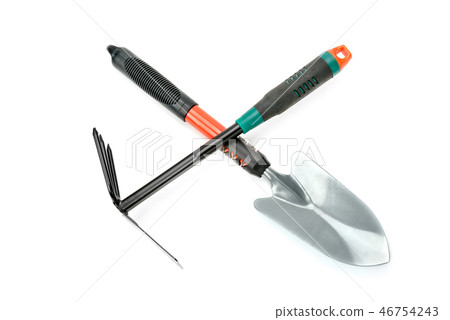 Set gardening tools isolated on white background 46754243