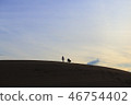 Sky and silhouette 46754402