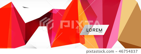 Mosaic triangular low poly style abstract geometric background. Polygonal vector. Abstract white Mosaic triangular low poly style abstract geometric background. Polygonal vector. Abstract white 46754837