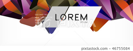 3d card on light backdrop. Abstract triangle pattern. Futuristic geometric background. 3d card on light backdrop. Abstract triangle pattern. Futuristic geometric background. 46755084