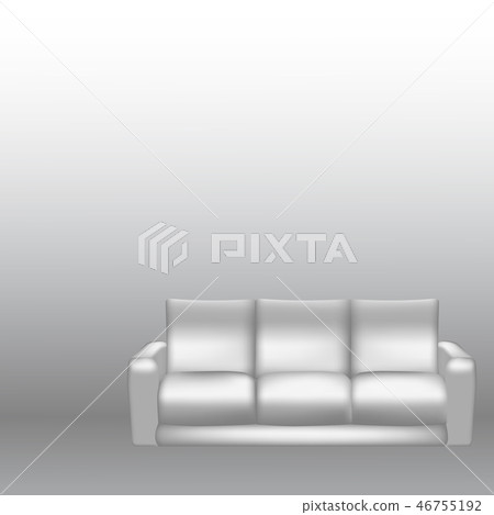 Sofa on gradient background - Vector Illustration Sofa on gradient background - Vector Illustration 46755192