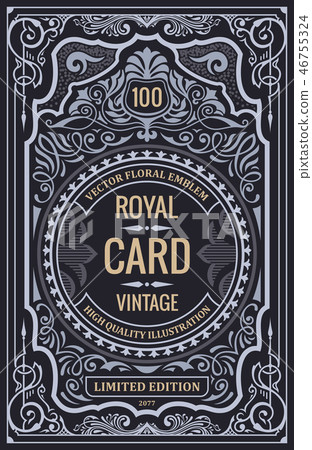 Vintage label for packing or book cover design Vintage label for packing or book cover design 46755324