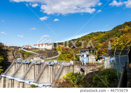 Autumn leaves of Takatsutokyo Gunma Prefecture Midori City 46755679
