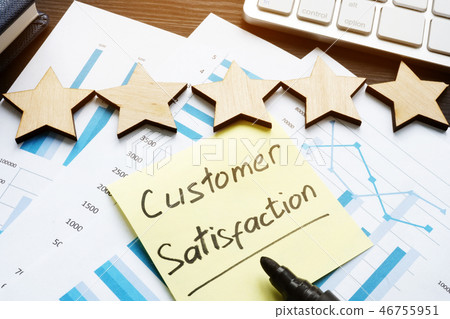 Five stars and customer satisfaction.   46755951