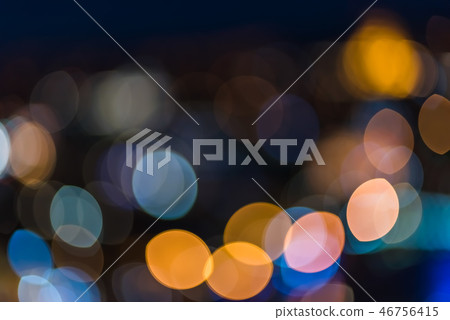 Bright lemon shaped bokeh Bright lemon shaped bokeh 46756415