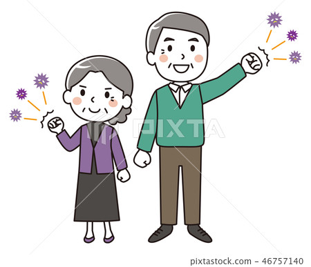 沒有生病的老年男女 46757140