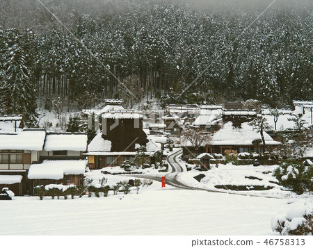 Miyama Kabuki no Sato on the snow 46758313