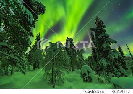 Northern lights in Finish Lapland Northern lights in Finish Lapland 46759162